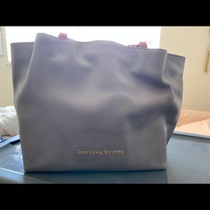 Grey leather Dooney & Bourke shoulder bag